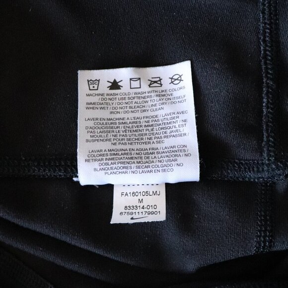 Nike Women's Sz M Black Power Legend Tight Fit High Rise Stretch Pocket Leggings - Picture 11 of 11